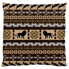 Lion African Vector Pattern Standard Flano Cushion Case (Two Sides)