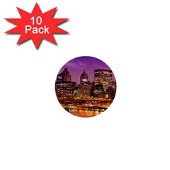 City Night 1  Mini Buttons (10 pack) 