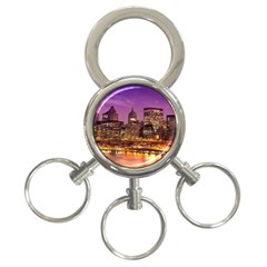 City Night 3-Ring Key Chains