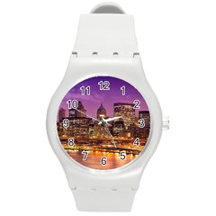City Night Round Plastic Sport Watch (M)