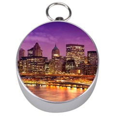 City Night Silver Compasses