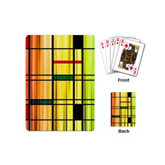 Line Rainbow Grid Abstract Playing Cards (Mini) 