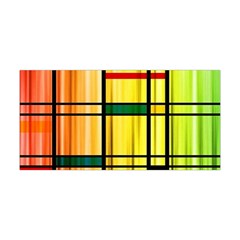 Line Rainbow Grid Abstract Yoga Headband