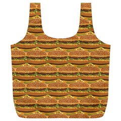 Delicious Burger Pattern Full Print Recycle Bags (l)  by berwies