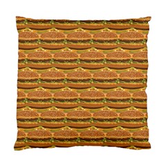 Delicious Burger Pattern Standard Cushion Case (two Sides) by berwies