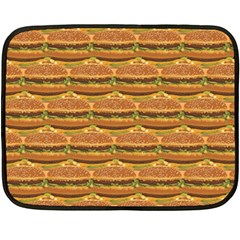 Delicious Burger Pattern Double Sided Fleece Blanket (mini)  by berwies