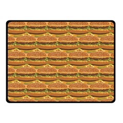 Delicious Burger Pattern Double Sided Fleece Blanket (small)  by berwies