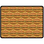 Delicious Burger Pattern Double Sided Fleece Blanket (Large)  80 x60  Blanket Front