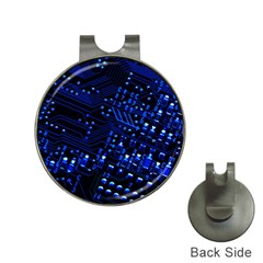 Blue Circuit Technology Image Hat Clips with Golf Markers