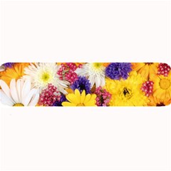 Colorful Flowers Pattern Large Bar Mats