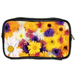 Colorful Flowers Pattern Toiletries Bags 2-Side