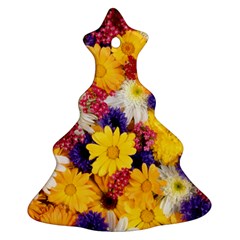 Colorful Flowers Pattern Ornament (Christmas Tree) 