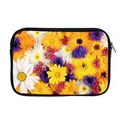 Colorful Flowers Pattern Apple MacBook Pro 17  Zipper Case