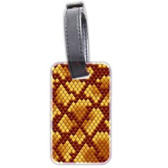 Snake Skin Pattern Vector Luggage Tags (Two Sides)