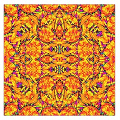 Colorful Vibrant Ornate Large Satin Scarf (square)