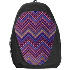 Colorful Ethnic Background With Zig Zag Pattern Design Backpack Bag by TastefulDesigns