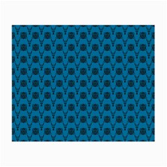 Lion Vs Gazelle Damask In Teal Small Glasses Cloth (2-side)