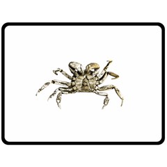 Dark Crab Photo Double Sided Fleece Blanket (large)  by dflcprints