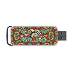 Geometric Multicolored Print Portable Usb Flash (one Side) by dflcprints