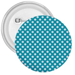 Sleeping Kitties Polka Dots Teal 3  Buttons