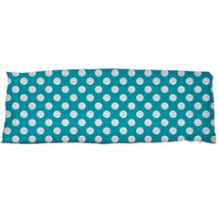 Sleeping Kitties Polka Dots Teal Body Pillow Case (dakimakura)