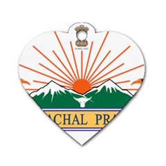 Seal Of Indian State Of Arunachal Pradesh  Dog Tag Heart (one Side) by abbeyz71