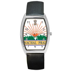 Indian State Of Arunachal Pradesh Seal Barrel Style Metal Watch by abbeyz71