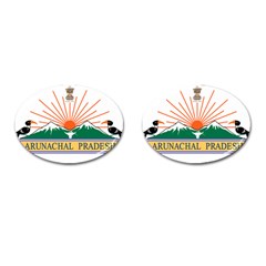 Indian State Of Arunachal Pradesh Seal Cufflinks (oval)