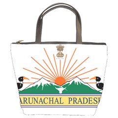 Indian State Of Arunachal Pradesh Seal Bucket Bags by abbeyz71