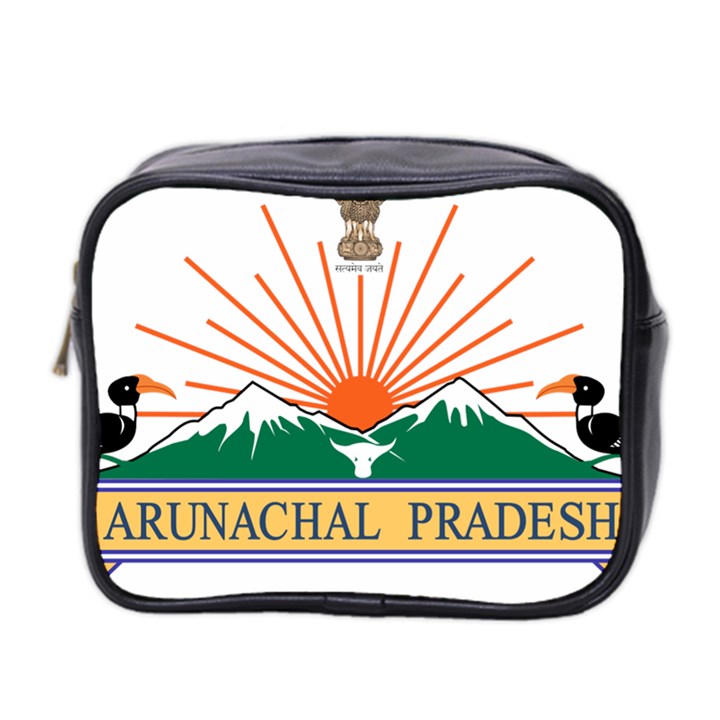 Indian State of Arunachal Pradesh Seal Mini Toiletries Bag 2-Side