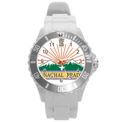 Indian State Of Arunachal Pradesh Seal Round Plastic Sport Watch (l) by abbeyz71