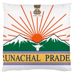 Indian State Of Arunachal Pradesh Seal Large Cushion Case (one Side) by abbeyz71