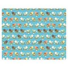 Assorted Birds Pattern Double Sided Flano Blanket (medium)  by linceazul