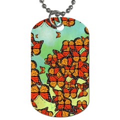 Monarch Butterflies Dog Tag (one Side) by linceazul