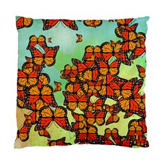 Monarch Butterflies Standard Cushion Case (two Sides) by linceazul