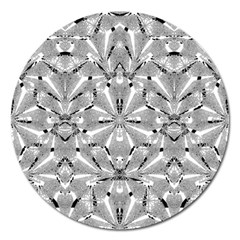 Modern Oriental Ornate Magnet 5  (round) by dflcprints