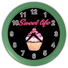 Sweet Life Color Wall Clocks by Valentinaart