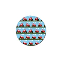 Toy Tractor Pattern Golf Ball Marker (10 Pack)