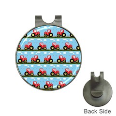 Toy Tractor Pattern Hat Clips With Golf Markers