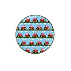 Toy Tractor Pattern Hat Clip Ball Marker
