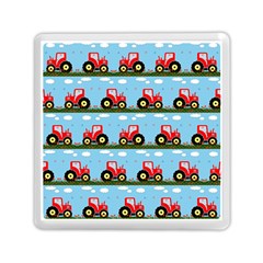 Toy Tractor Pattern Memory Card Reader (square) 