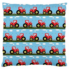 Toy Tractor Pattern Standard Flano Cushion Case (one Side)