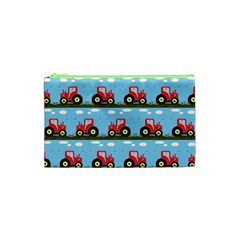 Toy Tractor Pattern Cosmetic Bag (xs)