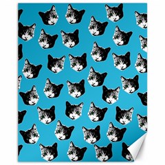 Cat Pattern Canvas 11  X 14  