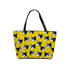 Cat Pattern Shoulder Handbags by Valentinaart