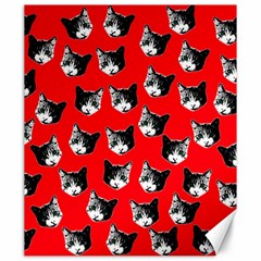 Cat Pattern Canvas 20  X 24   by Valentinaart