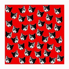 Cat Pattern Medium Glasses Cloth by Valentinaart