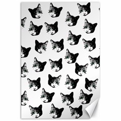 Cat Pattern Canvas 20  X 30   by Valentinaart