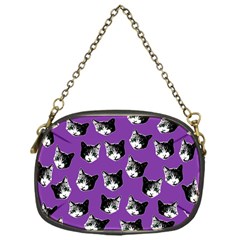 Cat Pattern Chain Purses (one Side)  by Valentinaart