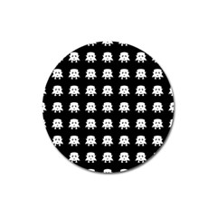 Emoji Baby Vampires Pattern Magnet 3  (round) by dflcprints